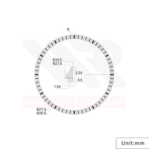 SKX / SRPD Chapter Ring: Brushed Stainless Steel
